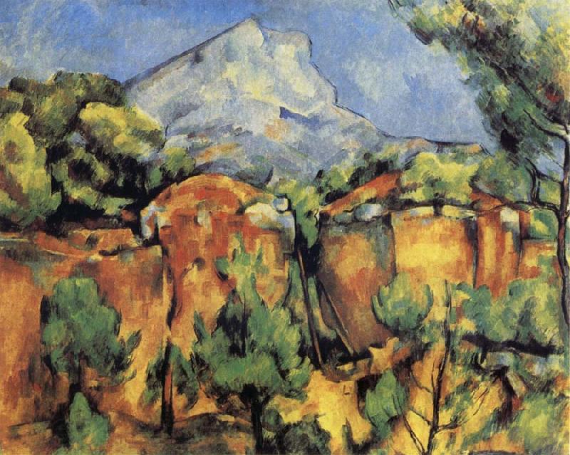 Paul Cezanne Mont Sainte-Victoire Seen from the Quarry at Bibemus France oil painting art